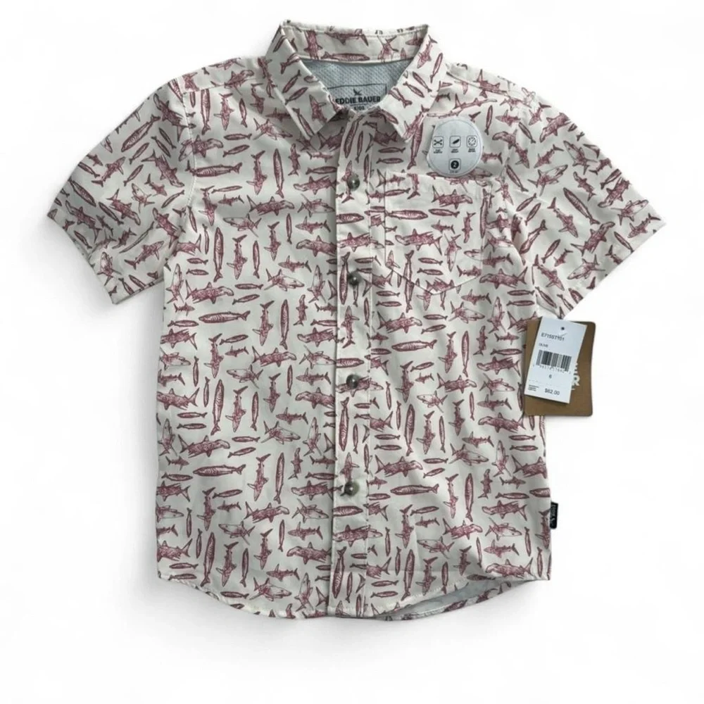 OshKosh & Eddie Bauer Boys NWT Shirt Bundle Size 5 6